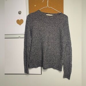 Loft Heather Gray Cable Knit Sweater